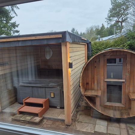 Luxe Boshuisje Met Prive Wellness & Jacuzzi Op De Veluwe Ermelo Kültér fotó