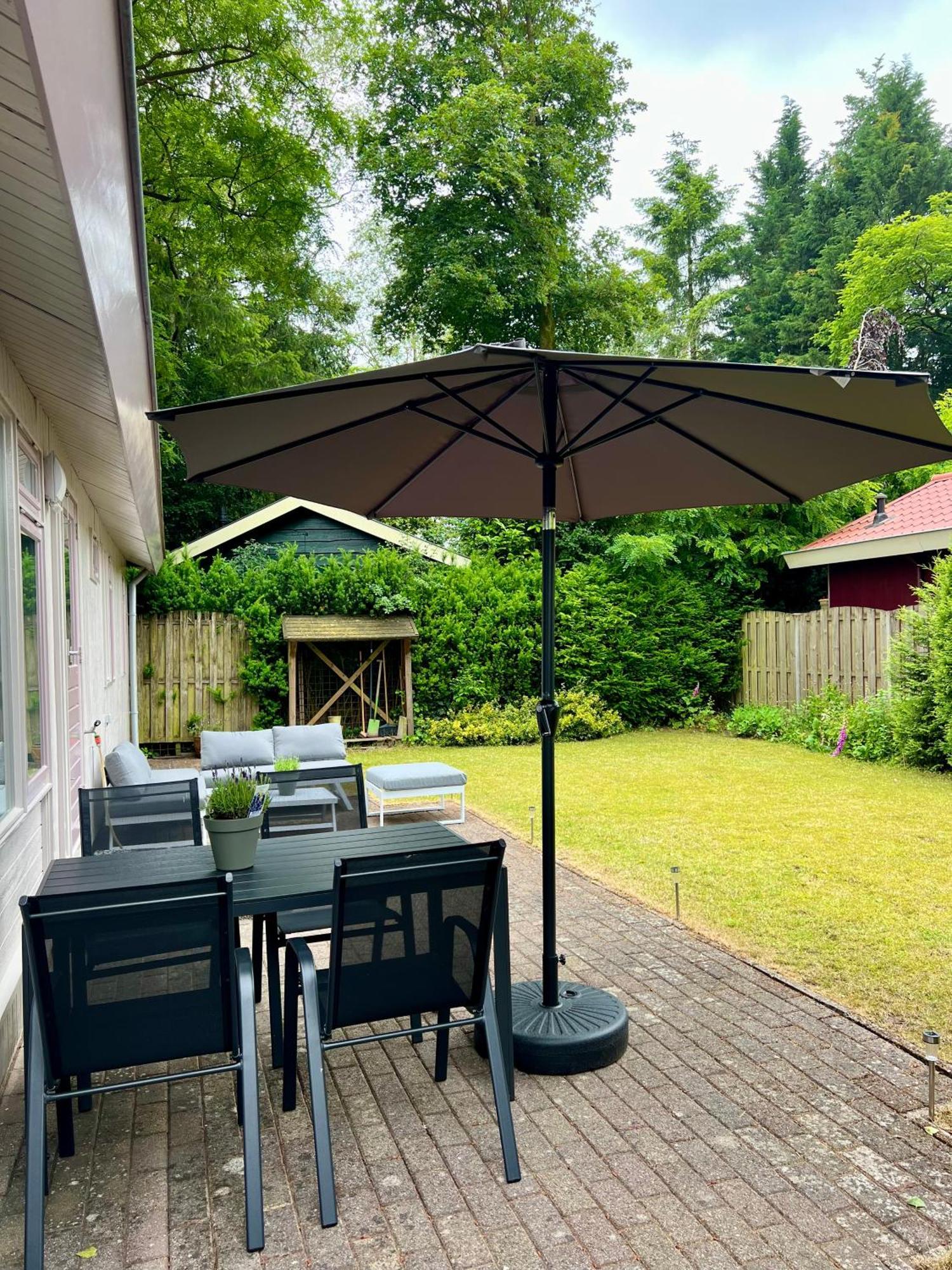 Luxe Boshuisje Met Prive Wellness & Jacuzzi Op De Veluwe Ermelo Kültér fotó