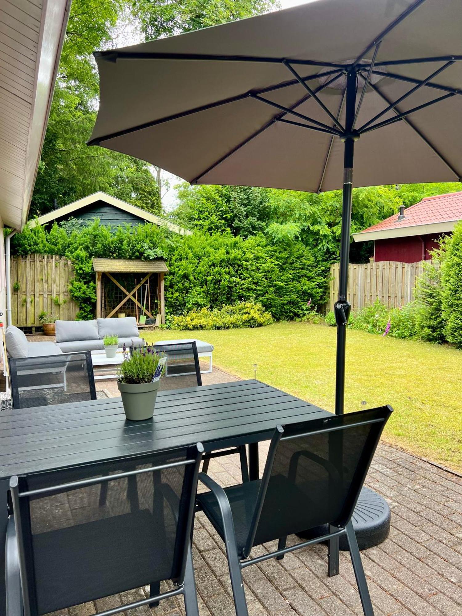 Luxe Boshuisje Met Prive Wellness & Jacuzzi Op De Veluwe Ermelo Kültér fotó