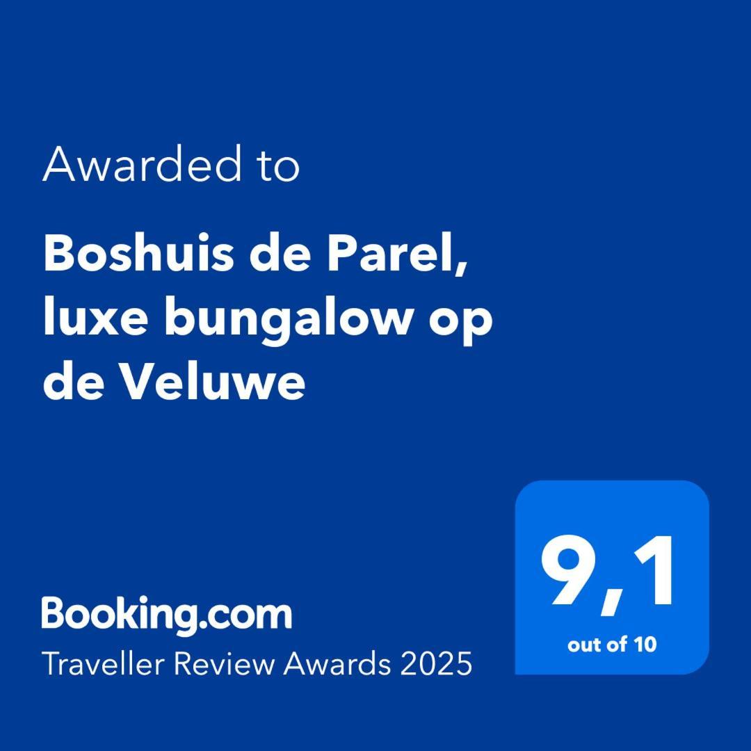 Luxe Boshuisje Met Prive Wellness & Jacuzzi Op De Veluwe Ermelo Kültér fotó