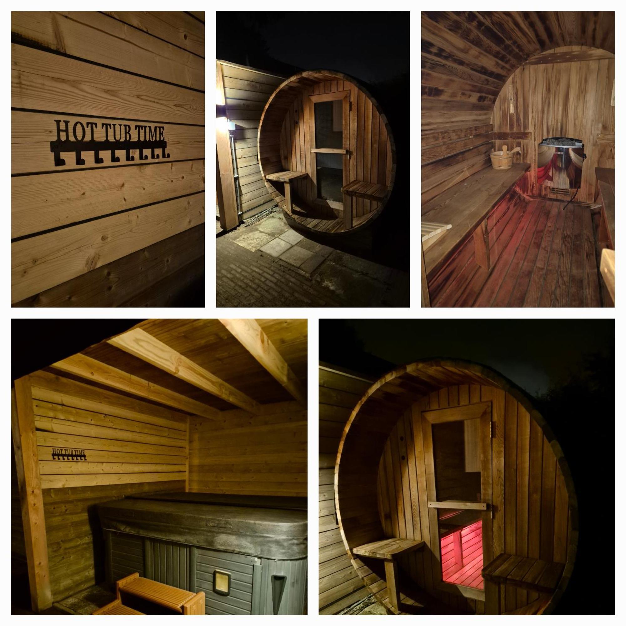 Luxe Boshuisje Met Prive Wellness & Jacuzzi Op De Veluwe Ermelo Kültér fotó